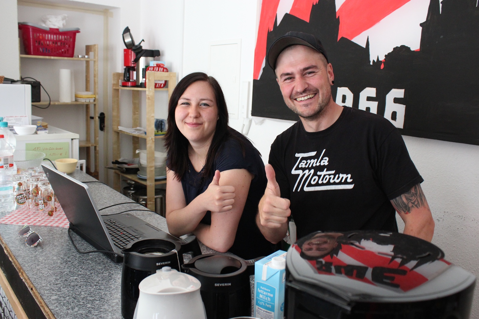 Lisa und Thorsten vom FANPROJEKT Erfurt