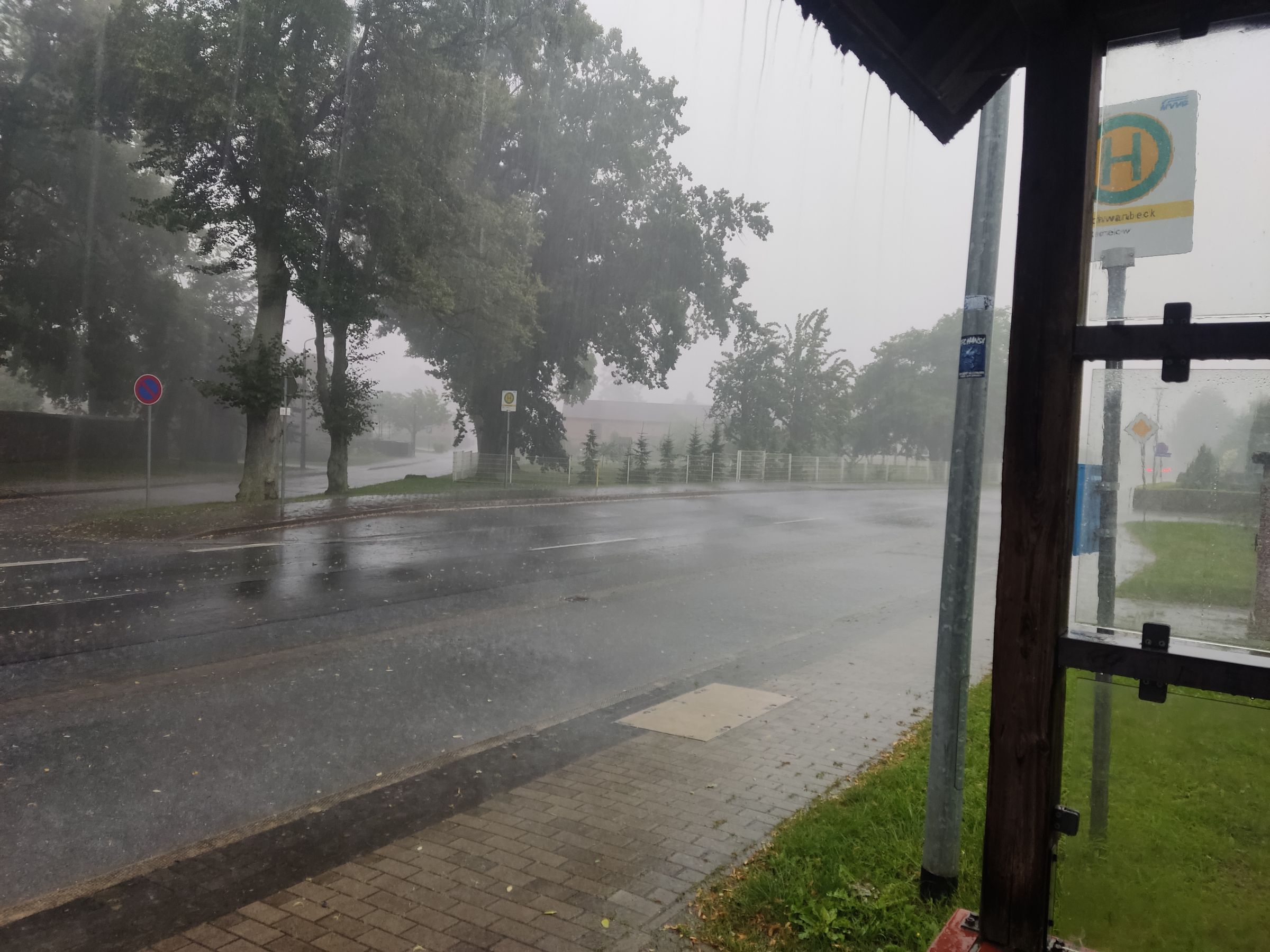 Tag 2 Anklam nach Malchin startete mit einem starken Gewitter