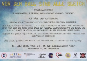 Vor dem Ball sind alle gleich hinten