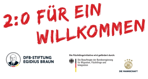2 zu 0 für ein Willkommen, Egidius Braun Stiftung