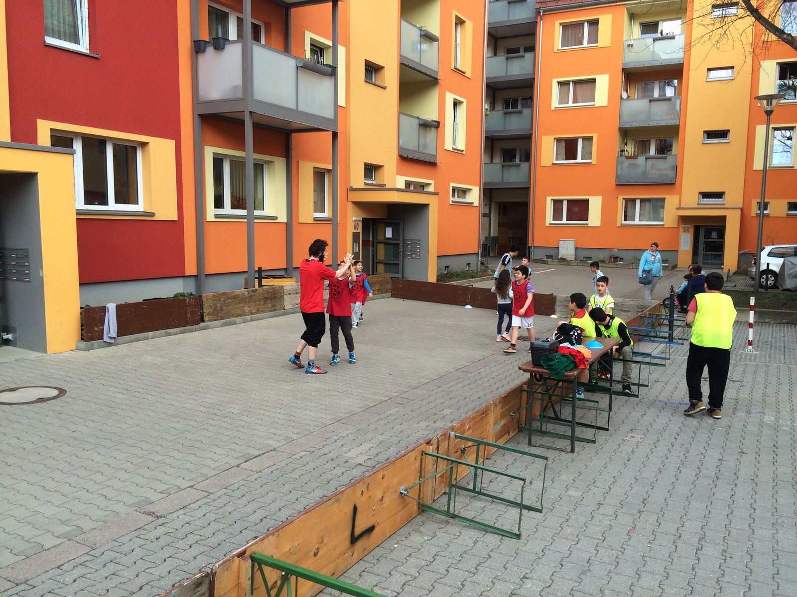 Der Streetcourt im Innenhof des JGR 52-66