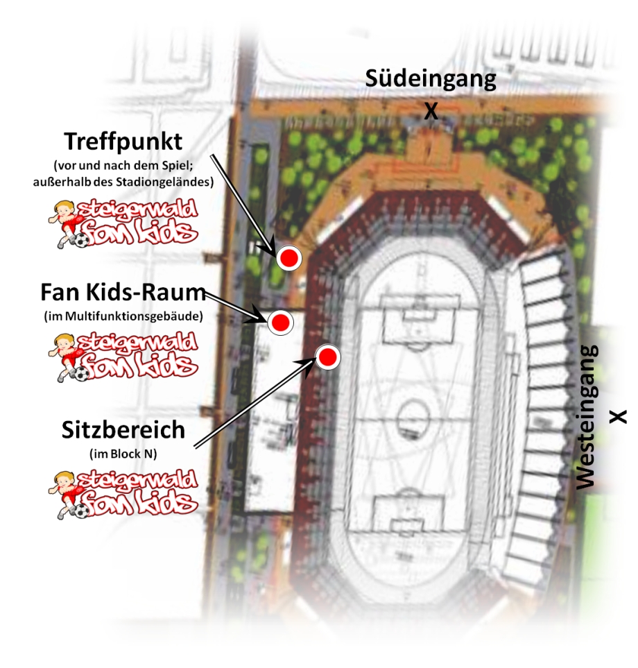 Übersichtkarte Spieltag