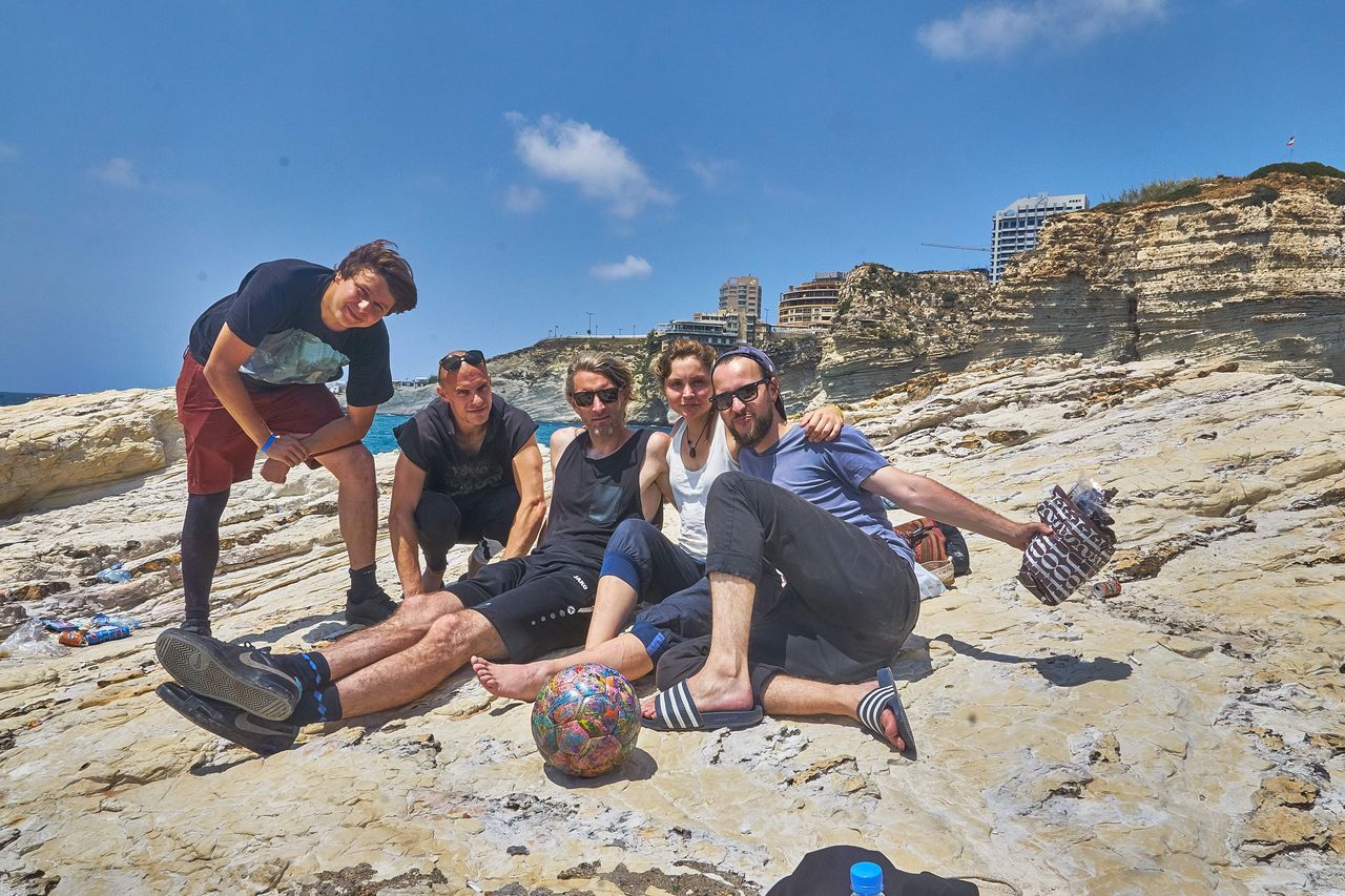 Das Libanon Team: Benni, Sebastian, Andrew, Nicola & Robert