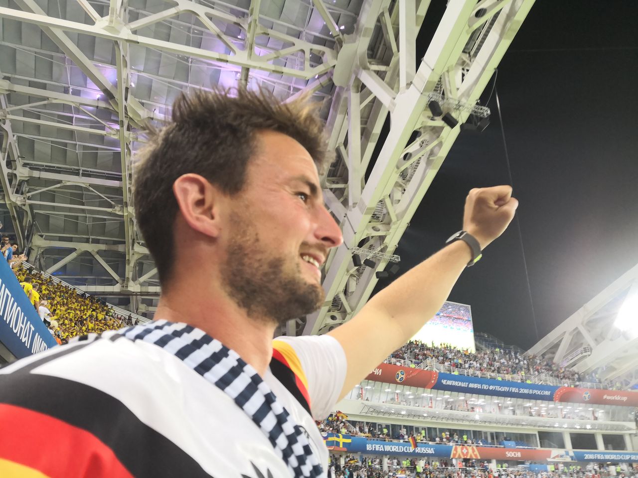 Benny Linse nach dem Spiel
