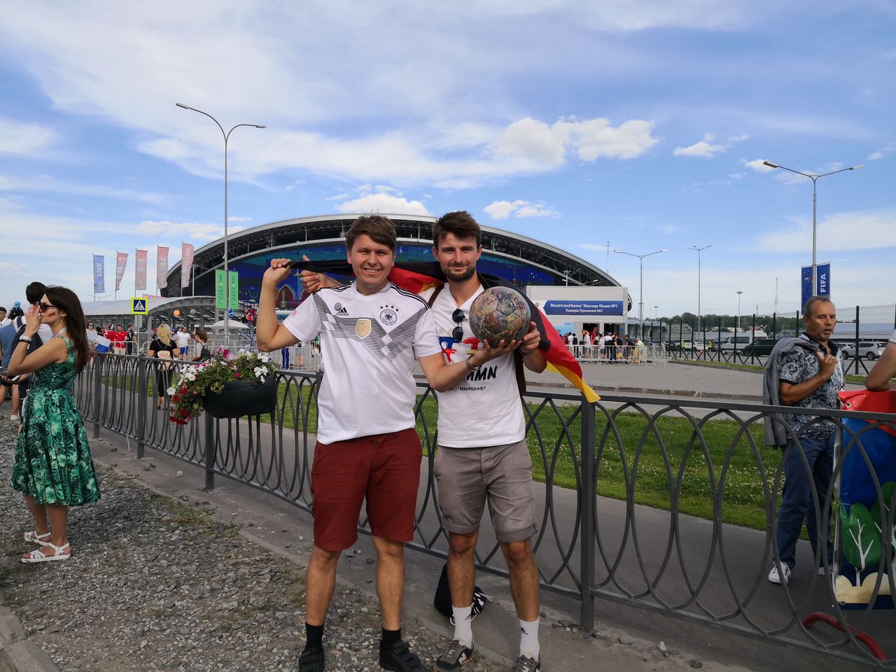 B & B vor dem Spiel Deutschland - Südkorea