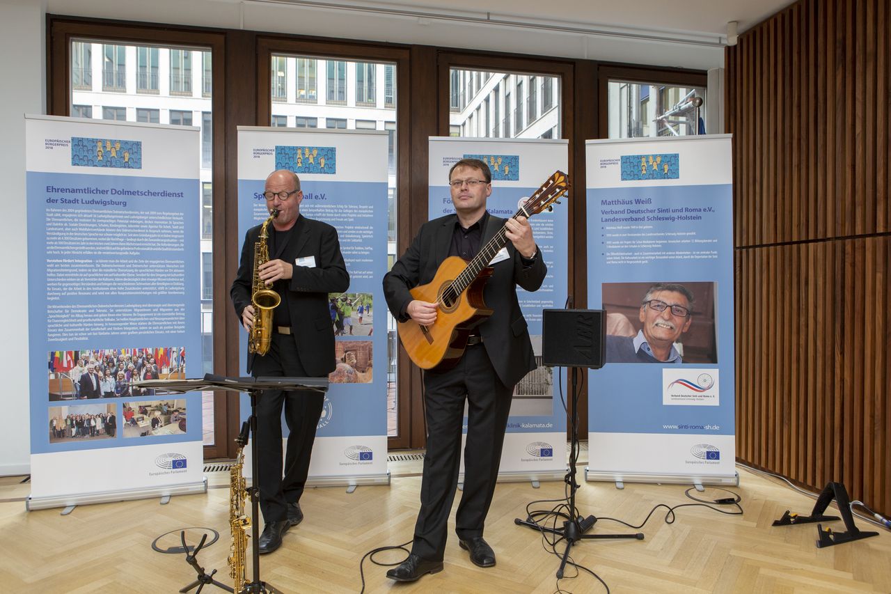 Die Veranstaltung wurde musikalisch begleitet. Foto: Christian Thiel