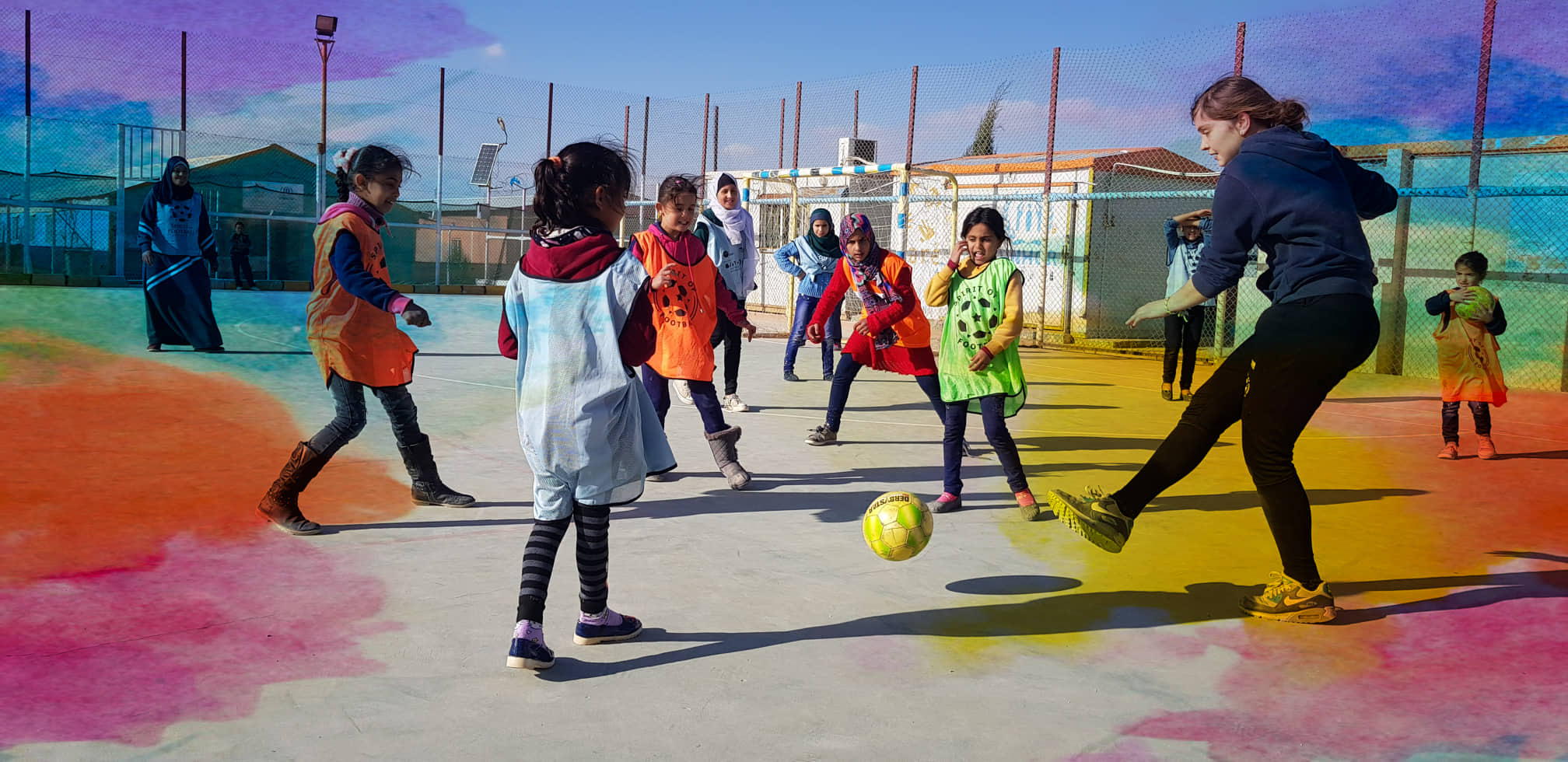 Fußballspiel mit unseren Frauencoaches