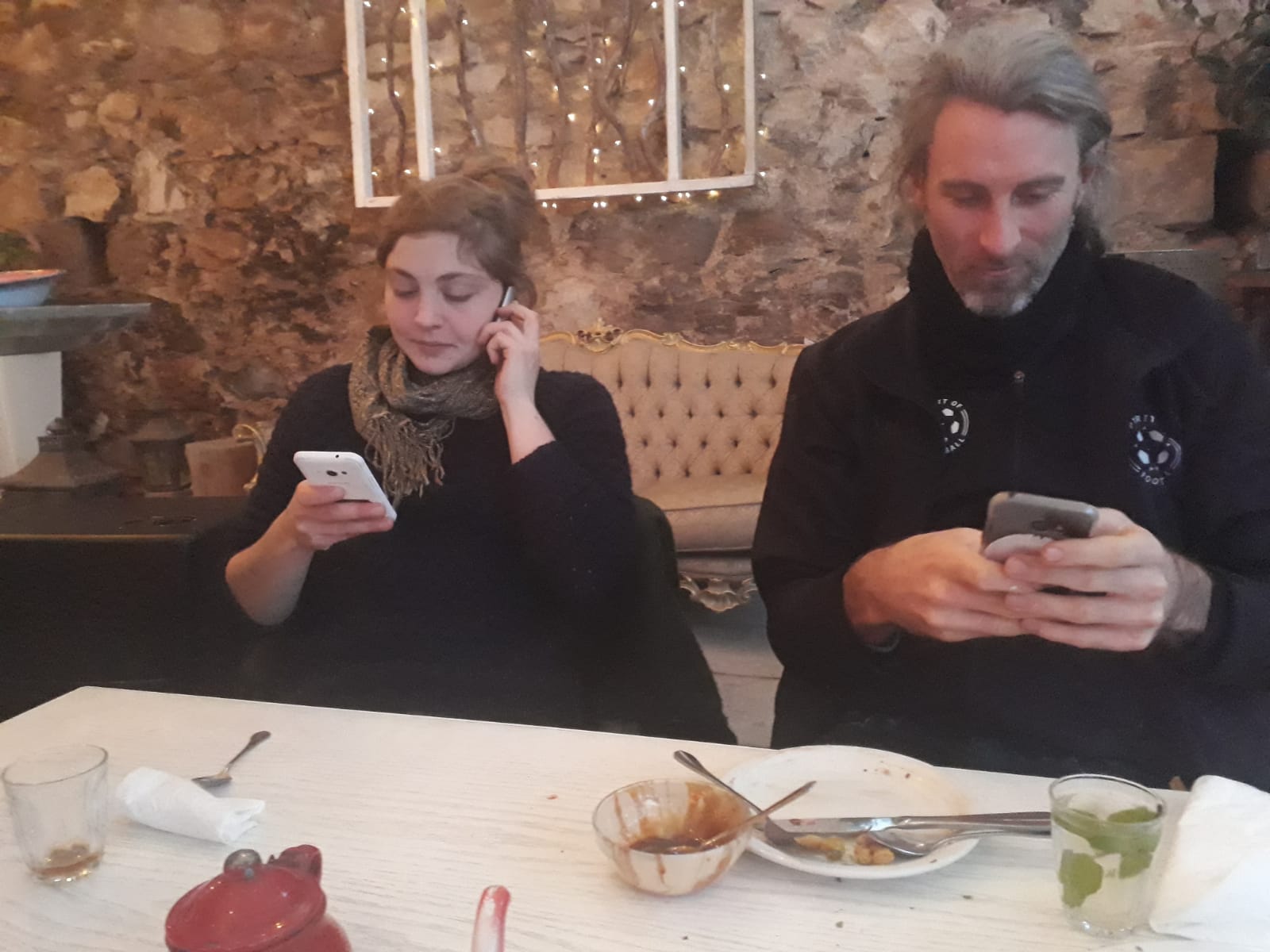 Kaum angekommen, schon direkt am Netzwerken