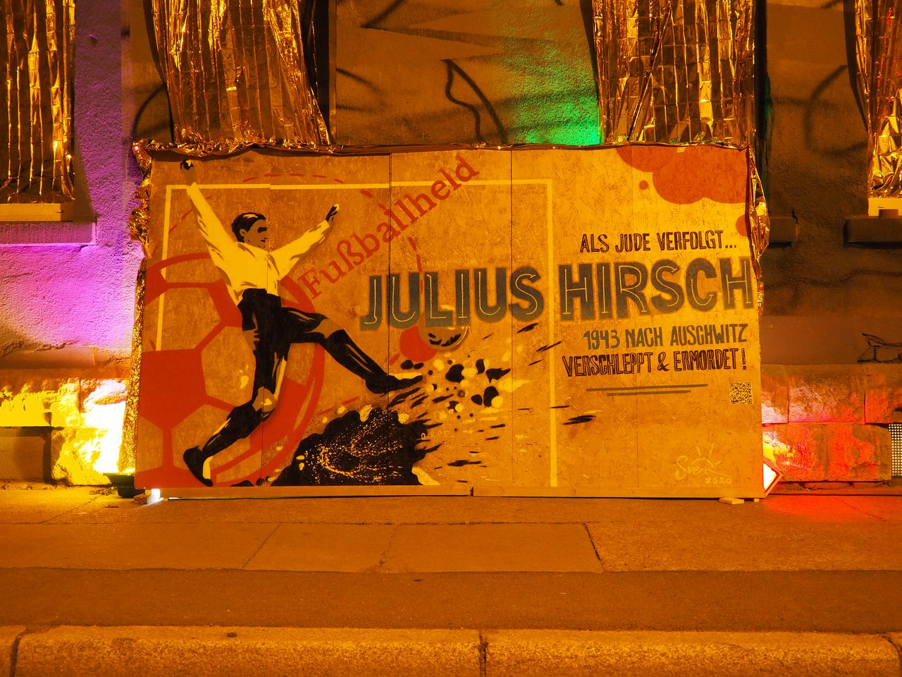 Das fertige Grafitto.