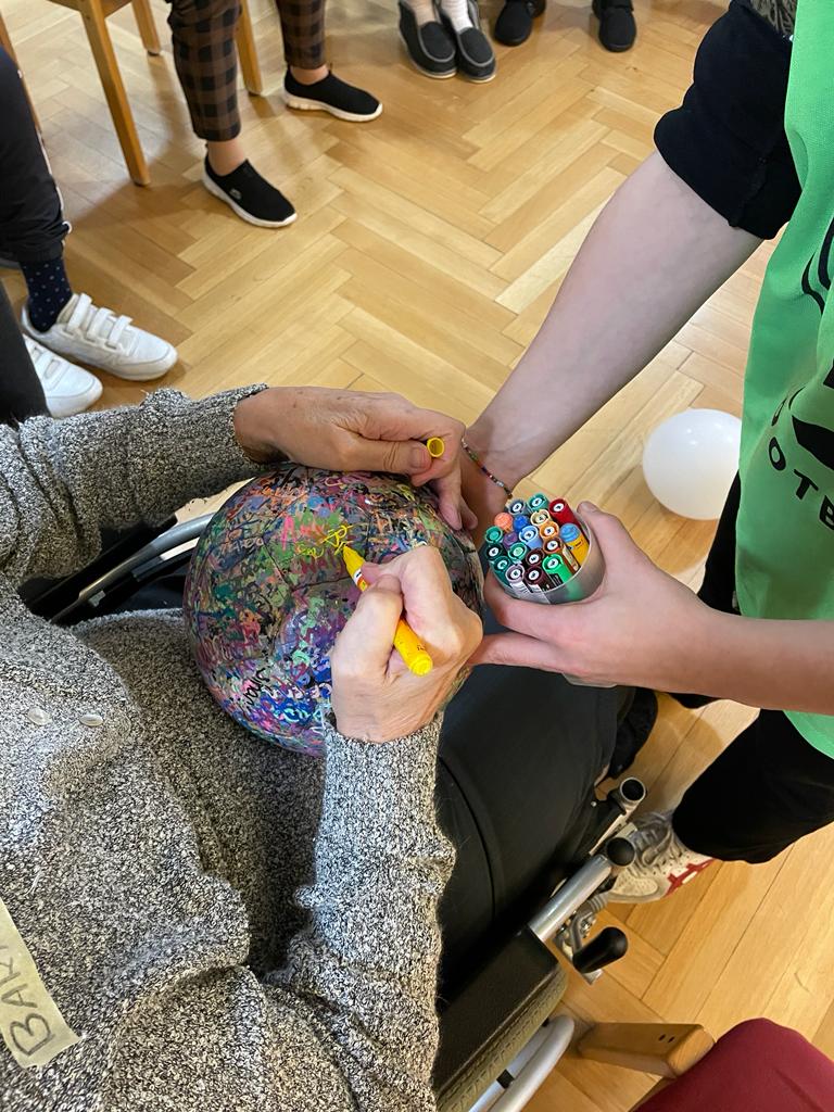 Unterschrift auf "The Ball"